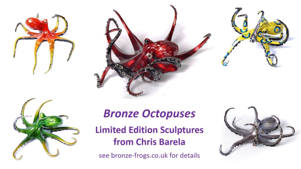 Bronze Octopus - Limited Edition Sculptures - Chris Barela