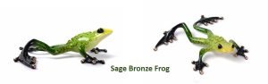 Sage-bronze-frog-sculpture-tim-cotterill