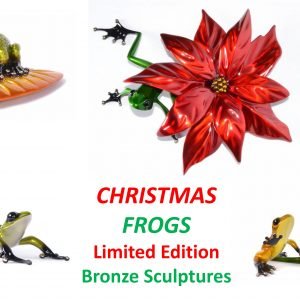 Christmas Bronze Frogs